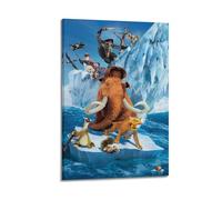 ZZLUUB Poster de film de l'ère glaciaire - Impression sur toile murale moderne pour chambre à coucher - 60 x 90 cm
