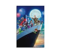 ZZLUUB Poster de film Hôtel Transylvanie 3 Vacation Crazy Poster décoratif sur toile - Poster mural moderne pour chambre à coucher (60 x 90 cm)