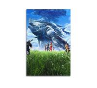ZZLUUB Videospiel Poster Xenoblade Chronicles 2 - Impression sur toile - Décoration murale moderne pour chambre à coucher - 50 x 75 cm