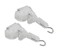 ZZLZX Lot de 2 baguettes de contrôle d'inclinaison pour store - Mécanisme d'inclinaison de 2,5 cm - Mécanisme d'inclinaison de rechange avec mécanisme d'inclinaison en forme de D