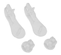 ZZLZX Lot de 2 Embouts de Rail inférieur pour Stores, Embouts de Rail de Guidage au Bas des Stores, Fermeture en Plastique pour Rideaux, Boutons pour Stores enrouleurs zébrés