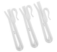 ZZLZX Lot de 20 Accroche Rideau, Crochets Réglables en Plastique de 9 cm pour Rideau de Porte et Rideau de Douche