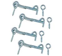 ZZLZX Lot de 4 loquets de sécurité à crochet et œillet avec verrou à ressort