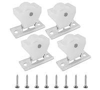 ZZLZX Lot de 4 poulies de cordon pour stores romains et plissés, poulie de cordon en plastique