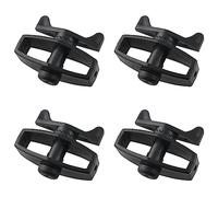 ZZLZX Lot de 4 tendeurs de clôture électriques Noir