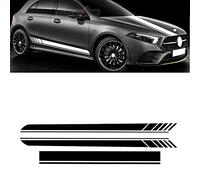 ZZMOQ pour Mercedes Benz Classe A AMG, Bandes latérales de Voiture Jupe Autocollants Capot Capot décor décalcomanies Accessoires de Voiture