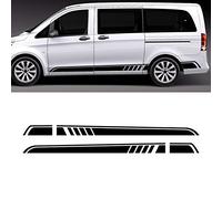 ZZMOQ Pour Mercedes Benz Vito Viano Classe V W447 V260, 2 Pièces Autocollants de Sport Longue Bande Latérale, Film Vinyle Décalcomanies Auto