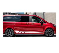 ZZMOQ pour Mercedes Classe V Vito Viano côté, Autocollants de Voiture Accessoires de Film de Vinyle Auto-Style Sport Longue Bande avec Bricolage