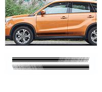 ZZMOQ pour Suzuki Vitara, Voiture Longue Jupe latérale Autocollants Bricolage Vinyle Film Auto Sport Style décalcomanies Automobile Tuning Voiture Accessoires 2 pièces