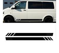 ZZMOQ pour VW Multivan ， pour Transporter T4 T5 T6，2PCS Autocollant De Bande De Jupe Latérale De Porte De Voiture