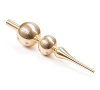 ZZOUFI Cimier de Sapin de Noël en Verre, Pointe Sapin de Noel Champagne, 31cm Sommet Geante de Sapin, Dessus Haut de Sapin de Noël Brillant, Arbre Topper (Champagne)