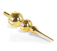 ZZOUFI Cimier de Sapin de Noël en Verre, Pointe Sapin de Noel Dorée, 31cm Sommet Geante de Sapin, Dessus Haut de Sapin de Noël Brillant, Arbre Topper