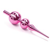 ZZOUFI Cimier de Sapin de Noël en Verre, Pointe Sapin de Noel Rose, 31cm Sommet Geante de Sapin, Dessus Haut de Sapin de Noël Brillant, Arbre Topper (Rose)