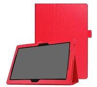 ZZOUGYY Étui en Cuir pour Lenovo Tab 4 10 / Tab 4 10 Plus 10,1" Ultra Fin Folio Stand Cover pour Lenovo Tab 4 10.1 TB-X304F/N/L/A TB-X504F/N/L Tab4 10 Plus TB-X704F/N/L/A 10,1" (Rouge)
