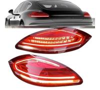 ZZPENGMB Feux Arrière pour Porsche Panamera 970 2010 2011 2012 2013, Ensemble Feu Arrière de Voiture Phare Arrière Feux de Freinage Feu D'avertissement Accessoires,Smoked