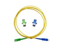 ZZPISK Cordon de raccordement optique d'intérieur monomode avec câble d'extension de coupleur, 50 pièces, SC/APC-UPC, FTTH Fibra Optica(1M 50pcs)