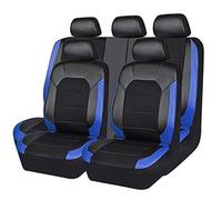 ZZQYLF 9 Pièces Voiture Cuir Ensembles Housses Siège pour MG ZS EV MG3 MG4 MG5 MG7 GT HS RX5 2000-2023 2024, Respirante Imperméable Nonslip Protection Interieu Accessoire,Blue