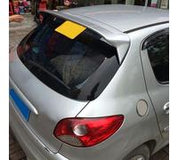 ZZQYLF ABS Voiture Becquets Arrière pour Peugeot 206 207, Coffre Arrière Aileron Spoiler Décoration Accessoires,Silver