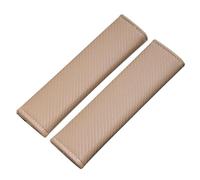 ZzQyy 2 PièCes Rembourrage de Ceinture de Sécurité pour Skoda New Superb 6, Voiture Amovible Ceinture Protecteur Couverture,C-Beige