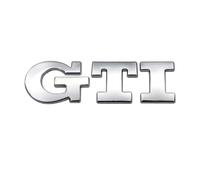 ZZRSXZSR Auto Emblème Autocollant pour VW Polo Golf 6 7th Generation GTI,3D Autocollant Insignes DéCoratif Blason SignaléTique Étiquette Logo Decal Armatures Caisse Accessoire, Rear Silver