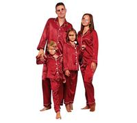 ZZSEAI Ensemble Pyjama 2 pièces,Homewear pour Femme Ensemble de Noël pour bébé garçon Pyjama de Noël Assorti Pyjama Moelleux Pyjamas de Noël en Famille Pyjamas pour Enfants 3-8 Ans