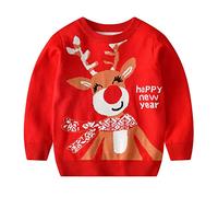 ZZSEAI Noël Enfants Bébé Garçons Filles Pulls,Noël Nouveauté Pull Impression Arbre de Noël Sweat-Shirt Pull Noel 10 Ans Pull Sapin De Noel Bébé Dessin animé Mignon Pulls Sweat Hauts