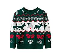ZZSEAI Pull de Noël pour bébé Fille et bébé garçon,Pull de Noël Enfant Hiver Sweat-Shirt Pull De Noel Enfant 3 Ans Pulls De NoëL Tenues pour Tout-Petits Enfants Filles Pulls Sweat Hauts