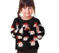ZZSEAI Pull Noël Bébé Garçon Fille,Noël Nouveauté Pull 2 à 6 Ans Lettre À Manches Longues Dessin Animé Sweat Hauts Pull NoëL GarçOn 14 Ans Pull Noel Moche Bébé Dessin animé Mignon Pulls Sweat Hauts
