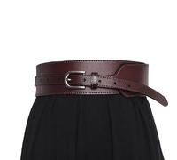ZZSRJ Ceinture Corset en Cuir Mode Rouge Noir Ceintures Larges Femmes Ceinture Harnais (Color : Red1, Size : One Size)