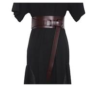 ZZSRJ Ceintures en Cuir for Femmes Ceintures Larges et Longues à la Mode Ceinture Harnais Ceinture Robe (Color : Red1, Size : One Size)