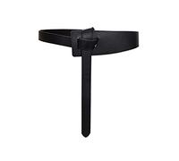 ZZSRJ Dame Taille-Couverte Ceinture Femme Manteau décoratif Ceinture Robe Ceinture Joker Pull Ceinture Cuir Large Ceinture (Belt Length : 120cm, Color : Black)