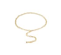 ZZSRJ Femme dorée Taille chaîne Bureau Ceinture créateur de Mode for Pantalon Robe Streetwear Accessoires (Belt Length : 125cm, Color : Golden Waist Chain)