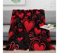 ZZSSSM Amour Couverture Impression 3D Couverture Moelleuse Confortable Et Respirante Couverture De Canapé Climatisée Camping pour Adultes Enfants 70x80inch(180x200cm)