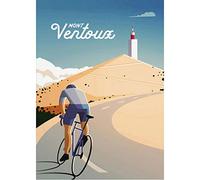 ZzSTX Mont Ventoux Imprime Col du Tourmalet Bahomontes Affiche Vintage Mur Art Photos Vélo Impressions Et Affiches Cadeau Décor À La Maison50X70Cm sans Cadre