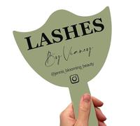 ZZTINGC Accessoires De Technicien De Cils Personnalisés, Accessoires Photo De Technicien De Cils en Acrylique, Soins du Visage De Cils, Accessoires De Médias Sociaux De Miroir De Poche