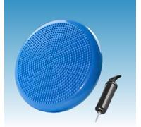 ZZTTLE Coussin d'équilibre pour enfants et adultes - Avec pompe à air - Diamètre : 33 cm - Pour équilibre, yoga, massage, physique, coordination, fitness - Bleu