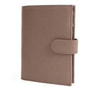 ZZTWER Étui for Passeport en Cuir véritable, Ultra-Mince, Multifonctionnel, for Carte d'identité, Sac de Rangement, Fermeture éclair, Porte-Passeport de Voyage Protège-passeports(Brown)