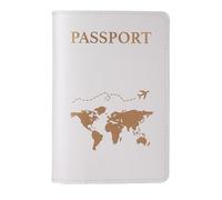 ZZTWER Housse de Protection for Passeport, Sac de Rangement for Carte d'identité, Porte-Passeport, Ensemble de Sacs for Cartes d'identité de Voyage, Portefeuille de Voyage Fin Protège-passeports(Wit)