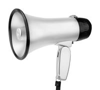 ZZTWER Mégaphone Professionnel 25 W avec sirène et Multifonction for Le Sport et Les urgences Haut-Parleur Portable