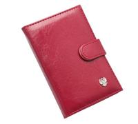 ZZTWER Porte-Passeport en métal avec emblème National Russe et Aigle à Deux têtes, en PU, avec Boucle Protège-passeports(Rot)