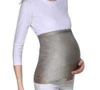 ZZTWER Vêtements de maternité Anti-rayonnement argentés, bouclier de Protection de sécurité EMF for le blindage statique WiFi 5G et les vêtements de grossesse(XL)