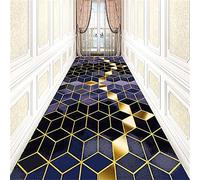 ZZUU Tapis Cuisine Devant evier,Tapis de Couloir,Motifs Géométriques Tapis Cuisine Imperméable,Résistant à l'huile,Lavables Antidérapant Tapis for Cuisine Salon Chambre Entrée