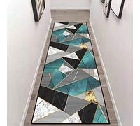 ZZUU Tapis Cuisine Devant evier,Tapis de Couloir,Motifs Géométriques Tapis Cuisine Imperméable,Résistant à l'huile,Lavables Antidérapant Tapis for Cuisine Salon Chambre Entrée