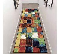ZZUU Tapis Cuisine Devant evier,Tapis de Couloir,Motifs Géométriques Tapis Cuisine Imperméable,Résistant à l'huile,Lavables Antidérapant Tapis for Cuisine Salon Chambre Entrée