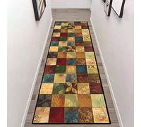 ZZUU Tapis Cuisine Devant evier,Tapis de Couloir,Motifs Géométriques Tapis Cuisine Imperméable,Résistant à l'huile,Lavables Antidérapant Tapis for Cuisine Salon Chambre Entrée