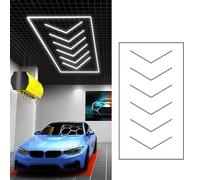 ZZwansuGE éClairage De Garage LED Hexagonal, éClairage LED en Nid d'abeille, Haute Luminosité 120lm/w, Blanc Froid 6500K, pour La Beauté De La Voiture, L'Atelier D'EntrepôT, Le sous Sol,B