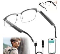 ZZwansuGE Lunettes Bluetooth Intelligentes, Appel + Assistant Vocal AI + éCoute De Musique + Prise De Photos, Lunettes Anti-LumièRe Bleue, Microphone Et Haut-Parleur IntéGréS, Hommes Et Femmes,A