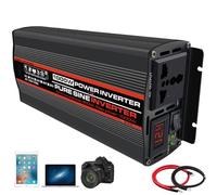 ZZwansuGE Onduleur Sinusoïdal Pur 1000W-4000W, 12V-60V CC vers 220 V Ca, avec Prise Universelle Et Écran LCD, pour Camping-Car, Camion, Voiture, Camping Et Usage Domestique.,1000W-24V