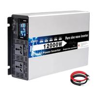 ZZwansuGE Onduleur SinusoïDal Pur 3 500W - 12 000W, CC 12V/24V/48V/60V / 72V vers 220V CA, éCran LCD à 5 Chiffres, pour Camping-Car, Camion, Voyage, Camping.,12000W-72V