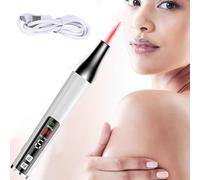 ZZwansuGE Stylo Picoseconde Multifonction, Appareil Plasma Rechargeable, 9 Modes + 5 Niveaux, pour éLiminer Les Grains De Beauté, Les Taches De Rousseur Et Les Tatouages,Red